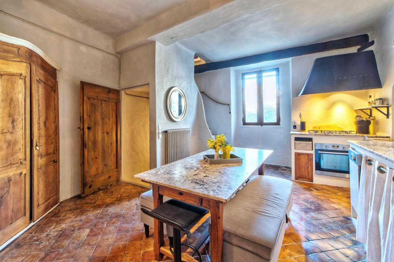Townhouse Mougins In The Old Village, Fantastic View, Sea And Mountains מראה חיצוני תמונה