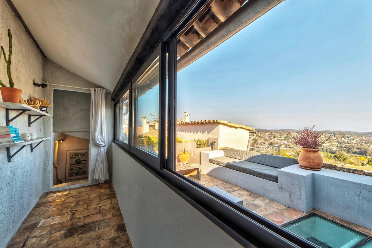 Townhouse Mougins In The Old Village, Fantastic View, Sea And Mountains מראה חיצוני תמונה